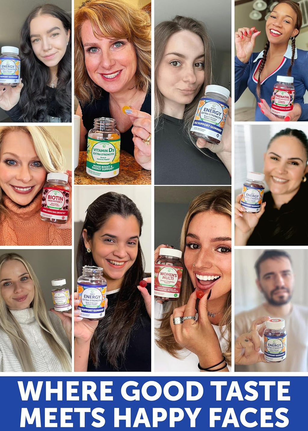 Lunakai Gomitas de Vitamina B12 Veganas – 3000 mcg – Hecho en EE. UU. – 60 unidades