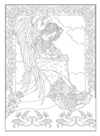 Creative Haven Ángeles Elegantes: Libro de Ángeles para Colorear para Adultos (Ilustraciones Relajantes)