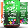 Complejo de Vitaminas B Líquido - Gotas de Vitamina B1, B2, B3, B5, B6, B7, B9, B12, Minerales y Hierbas - Clean Nutra