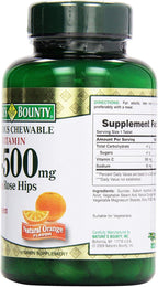 Nature's Bounty Vitamina C 500 mg Masticable con Escaramujo, 90 Comprimidos