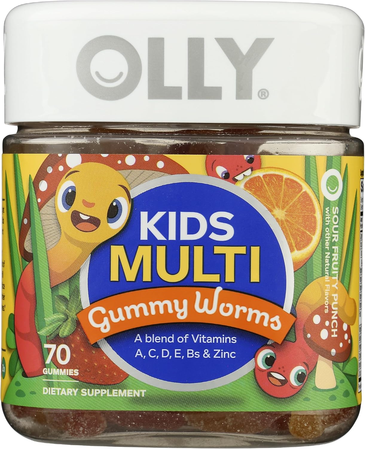 OLLY Multivitamínico Infantil en Gominolas, Sabor Fruta Ácida, 70 Unidades