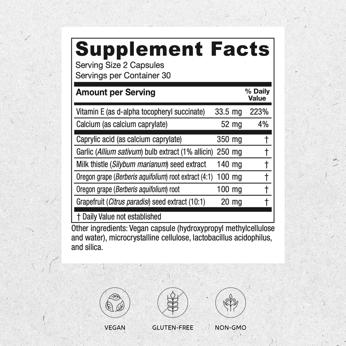Vitanica Candidastat, Apoyo Equilibrado, Vegano, 60 Cápsulas – Image 4