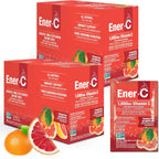 Ener-C Suplemento multivitamínico con sabor a mandarina y pomelo, 1000 mg de vitamina C, 60 sobres