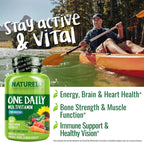 NATURELO Multivitamínico para Hombres 50+ - 60 Cápsulas Vegetales