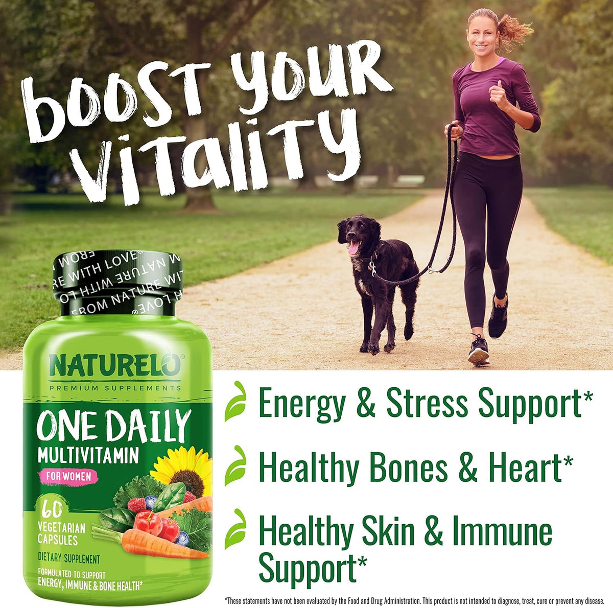 NATURELO One Daily Multivitamin for Women – – Vitamina B12 (metilcobalamina): forma activa que el cuerpo utiliza – Image 5