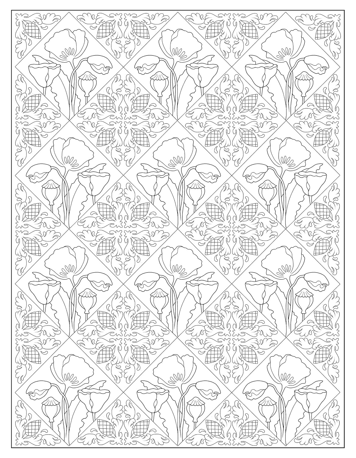 Creative Haven. Libro de colorear de diseños de azulejos elegantes (libros de colorear para adultos: arte y diseño)