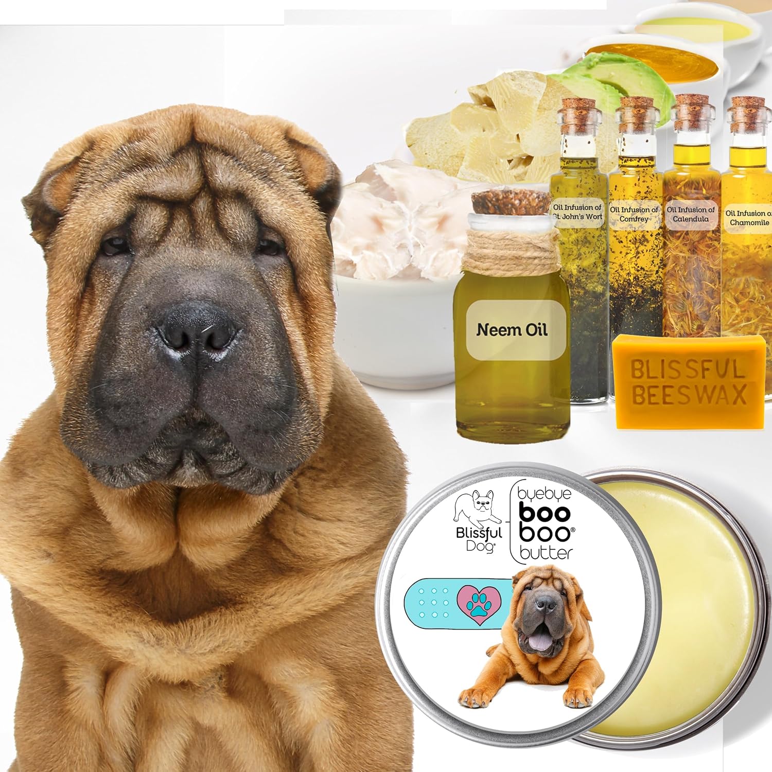 The Blissful Dog Booboo Butter para perros - Bálsamo calmante 57 g (2 oz)