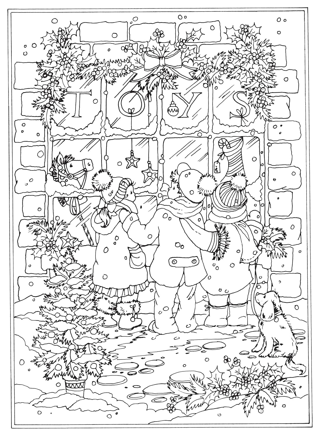 Libro para colorear El país de las maravillas invernal de Creative Haven