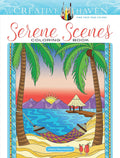 Creative Haven Serene Scenes: Adult Coloring Book - Relaxing Illustrations
