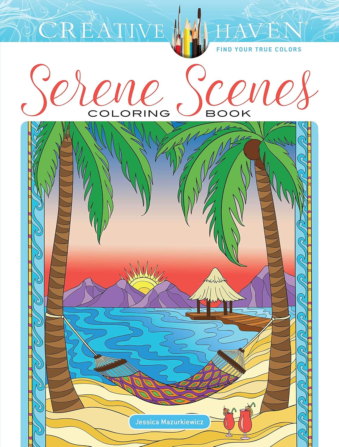 Creative Haven Serene Scenes: Adult Coloring Book - Relaxing Illustrations
