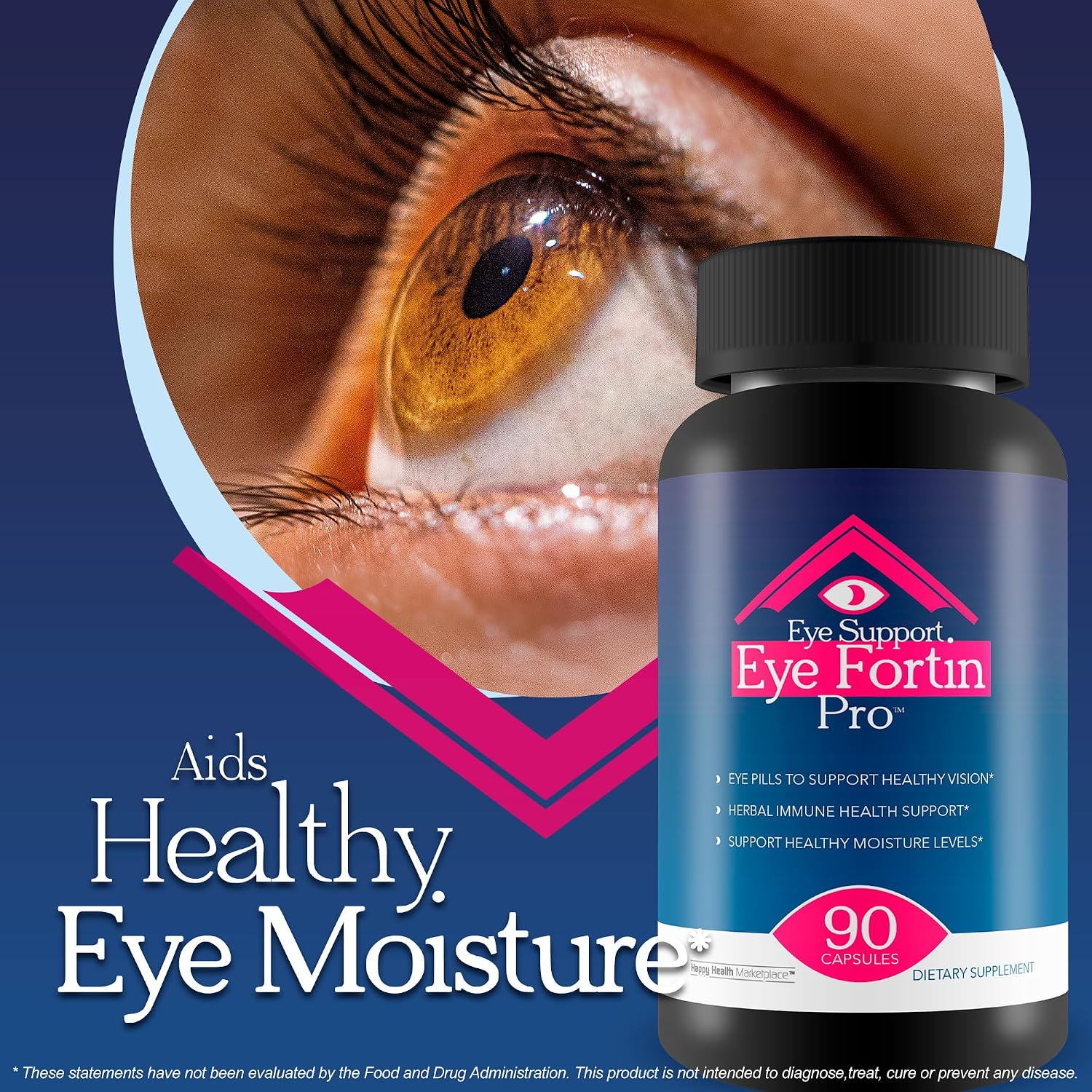 Eye Support Eye Fortin Pro - Complemento para la Visión con Vitaminas y Hierbas