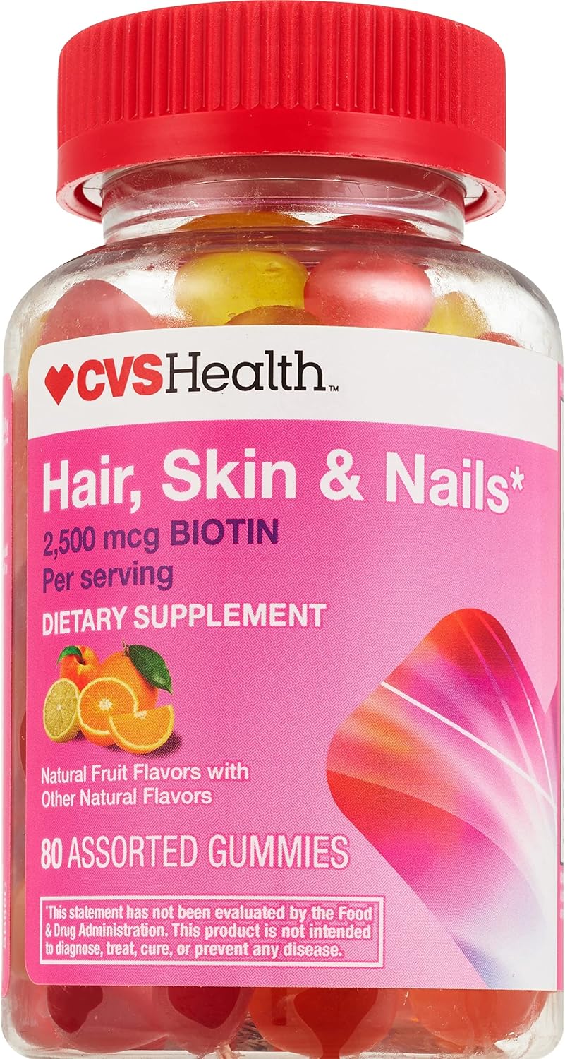 CVS Health Hair, Skin & Nails 2,500mcg Biotin Gummies