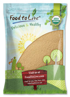 Food to Live Polvo Orgánico de Amla (Amalaki), 6 Libras - Grosella India, No GMO, Crudo, Puro, Molido Fino, Kosher, Vegano. Rico en Antioxidantes y Vitamina C. Ideal para Batidos, Yogures