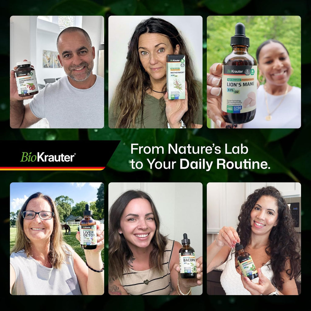 BIO KRAUTER® Schisandra para la Calma y Relajación - Complemento Vegano de Estado de Ánimo - Extracto Líquido de Baya de Schisandra 118 ml - Gotas Naturales 650 mg por Dosis, Suministro para 56 Días, Sin Alcohol ni Azúcar