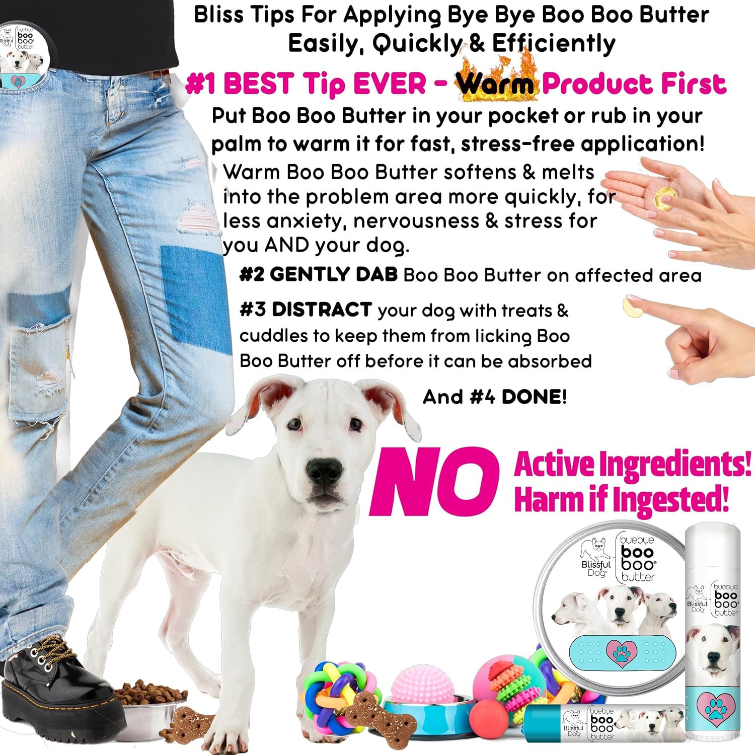 The Blissful Dog Dogo Argentino Boo Boo Butter - 2 oz (57 g)