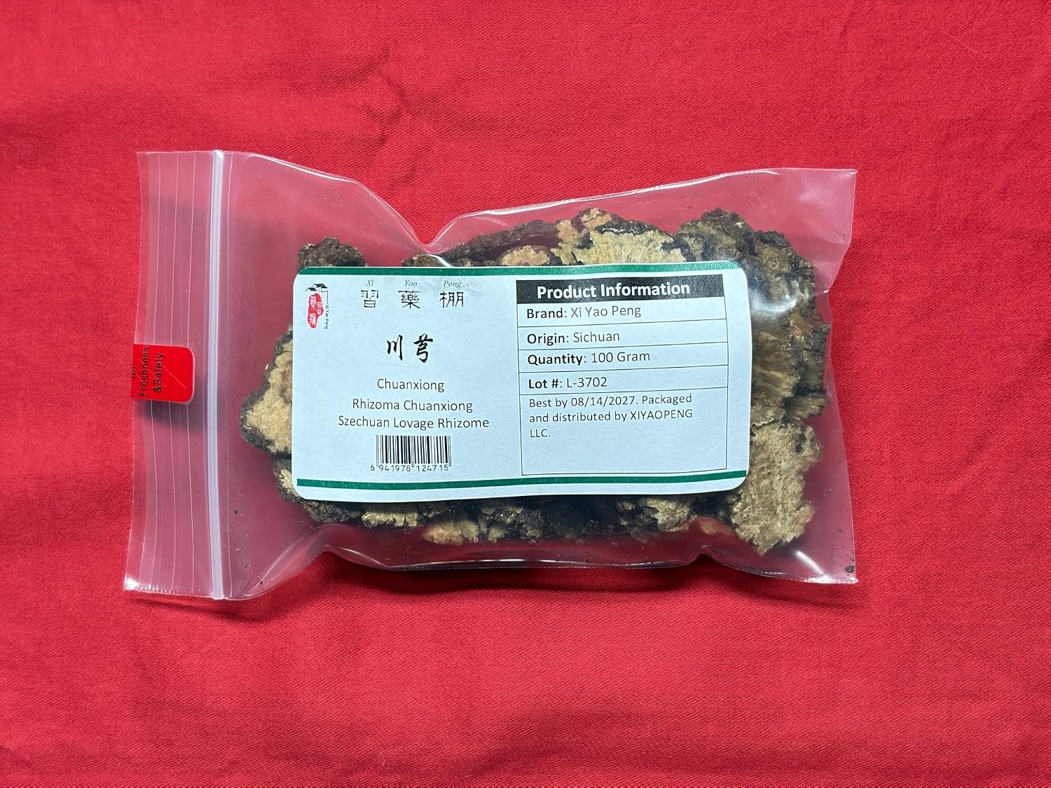 XYP Chuanxiong (川芎) - Raíz seca de Ligusticum chuanxiong - 100g