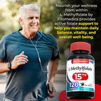 FITO MEDIC'S Lab Methylfolate Supplement, Folate Formula, 120 Capsules