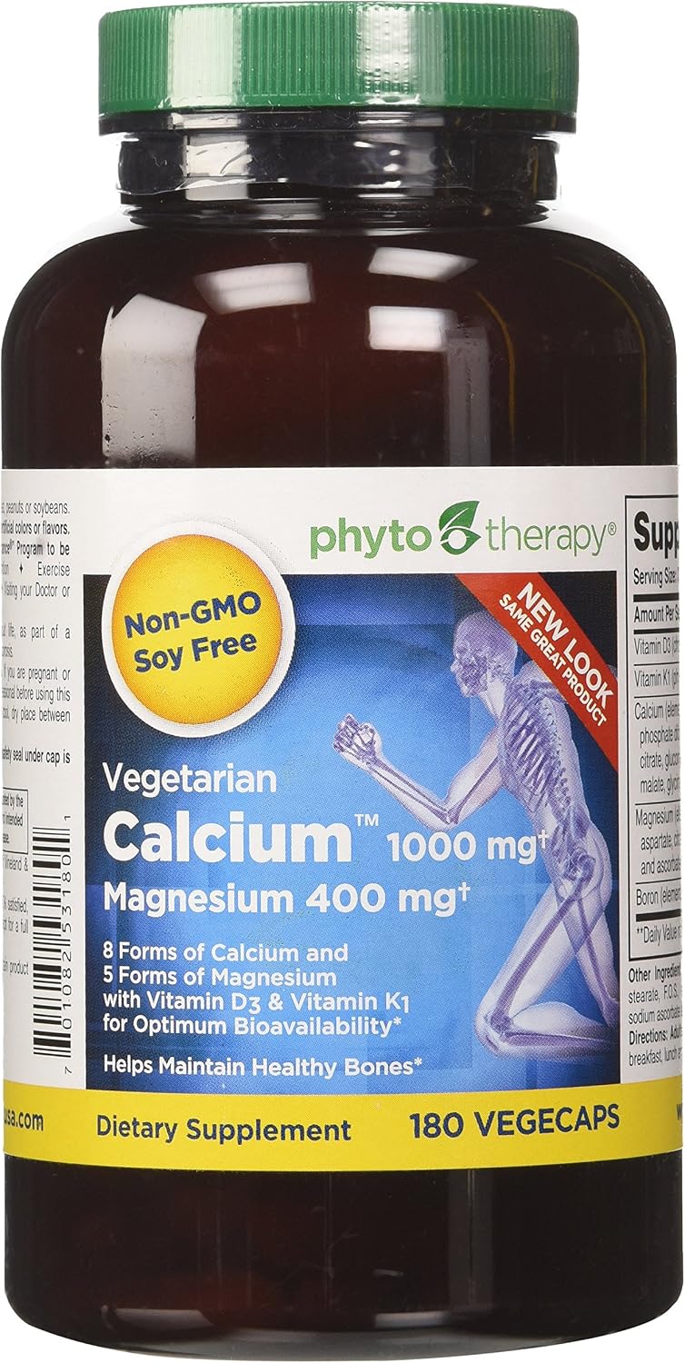 Phyto-Therapy Calcio con Magnesio Vegetariano - 180 Cápsulas