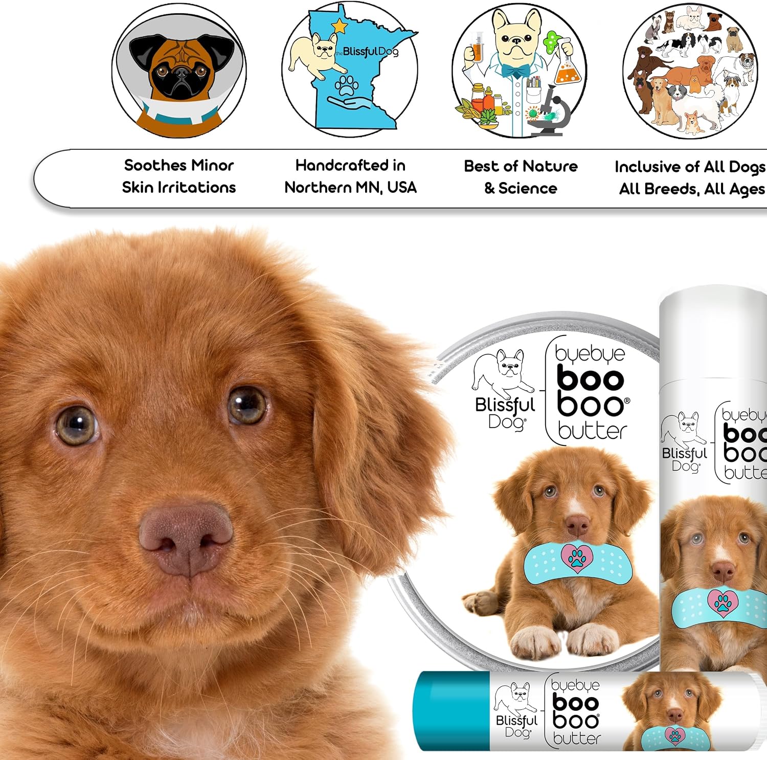 The Blissful Dog Nova Scotia Duck Tolling Retriever Boo Boo Butter – 113 g