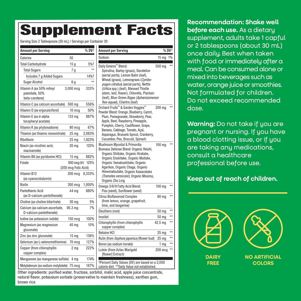 Nature's Way Alive! Max Potency Multivitamínico Líquido Completo - 30.4 fl oz