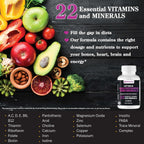 OPTIMUS WEIGHT Multivitamínico y Minerales 22 Nutrientes Esenciales, 1 Comprimido al Día, 60 Comprimidos