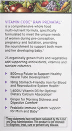 Garden of Life Vitamin Code RAW Prenatal, 90 cápsulas