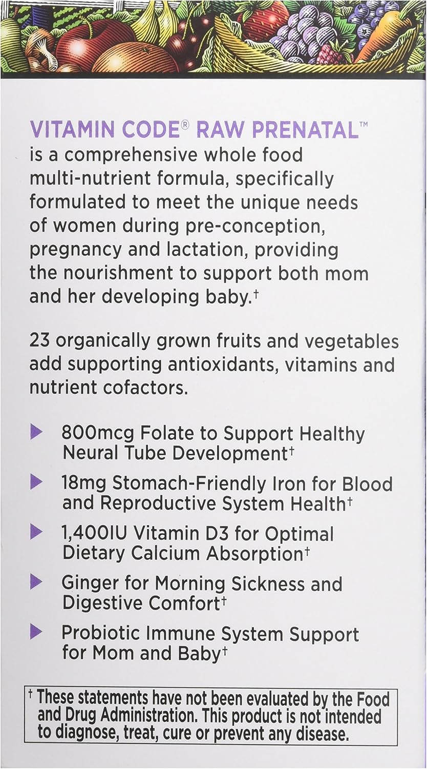 Garden of Life Vitamin Code RAW Prenatal, 90 cápsulas