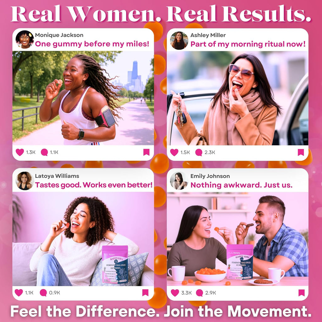 Dr. Lu Happy Girl Gominolas para el Equilibrio Femenino | Sabor a Piña con Probióticos | Sin Azúcar, Vegano - 60 Unidades