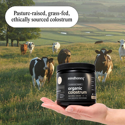 MINDHONEY Organic Colostrum | Premium Cacao – Cuidado de la piel: Los factores de crecimiento y propiedades – Image 3