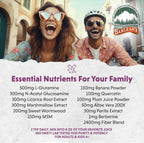 Barlean's Polvo de Salud Intestinal, Mezcla de Fibras y Apoyo Digestivo, Sabor Bayas Mixtas, 180g