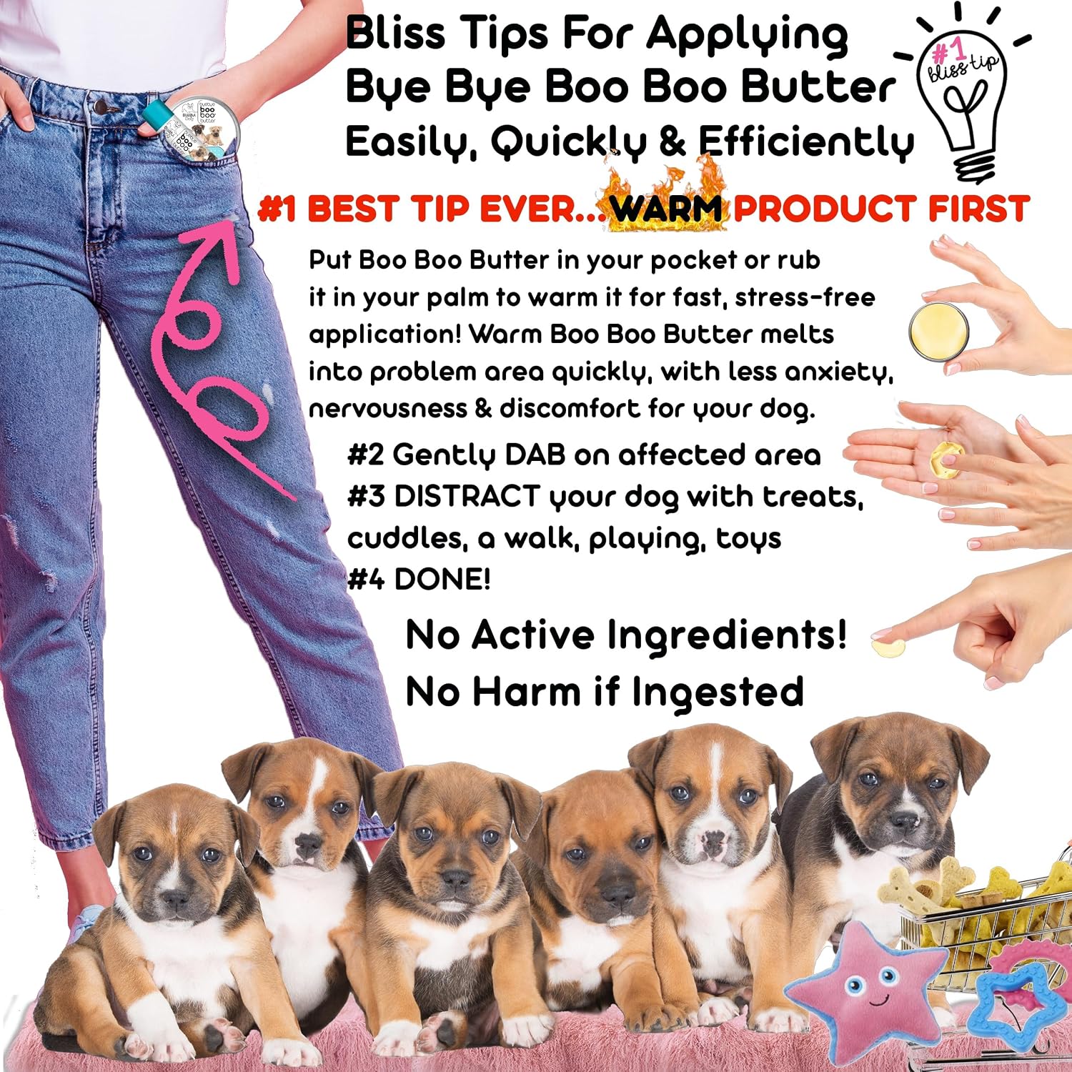 The Blissful Dog 8 oz LATA American Staffordshire Terrier Booboo Butter