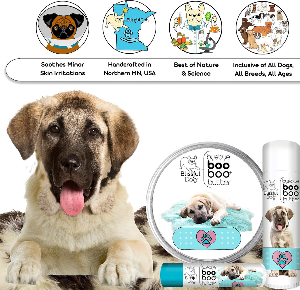 The Blissful Dog Boo Boo Butter para Pastor de Anatolia – 0.50 oz (14 g)