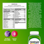 Centrum Multivitamínico Adultos Completo con Vitaminas, Minerales, Antioxidantes, Zinc, Vitamina D3 y Vitaminas B - 200 Comprimidos