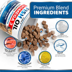 Omega 3 para perros – 170 masticables – Suplemento para piel y pelaje con salmón, EPA y DHA – Sabor pollo