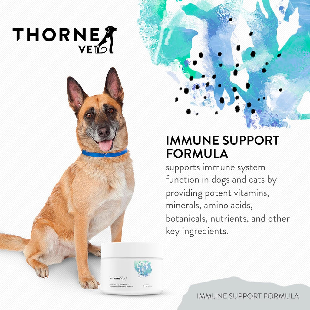 ThorneVet Polvo de Apoyo Inmunológico para Perros y Gatos - 90 Dosis