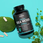 Cápsulas de Musgo Marino Orgánico 2250mg con Bardana y Fucus (180 Cápsulas)