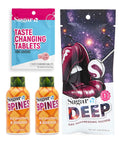 Sugar Splash Pack Noche: Tabletas de Sabor, Shots de Piña y Chupete Supresor
