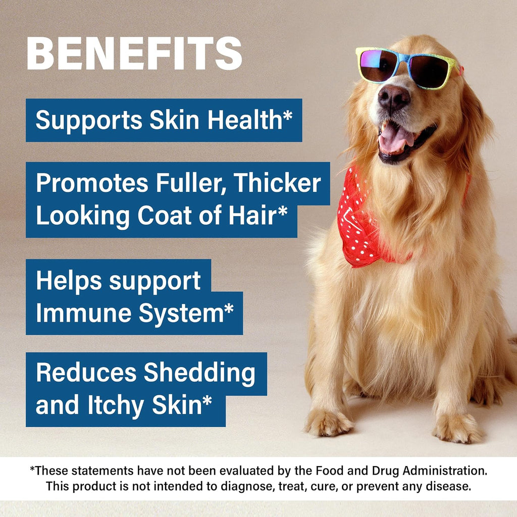 PawMedica Omega 3 para Perros - Suplemento de Piel y Pelaje con Aceite de Pescado
