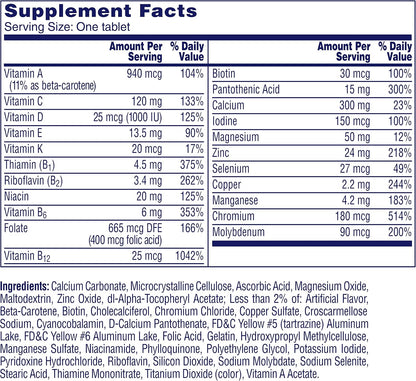 One A Day Mujeres 50+ Multivitamínico, 175 – Fortalecimiento del sistema inmunitario: Las vitaminas C, D, E y el – Image 2