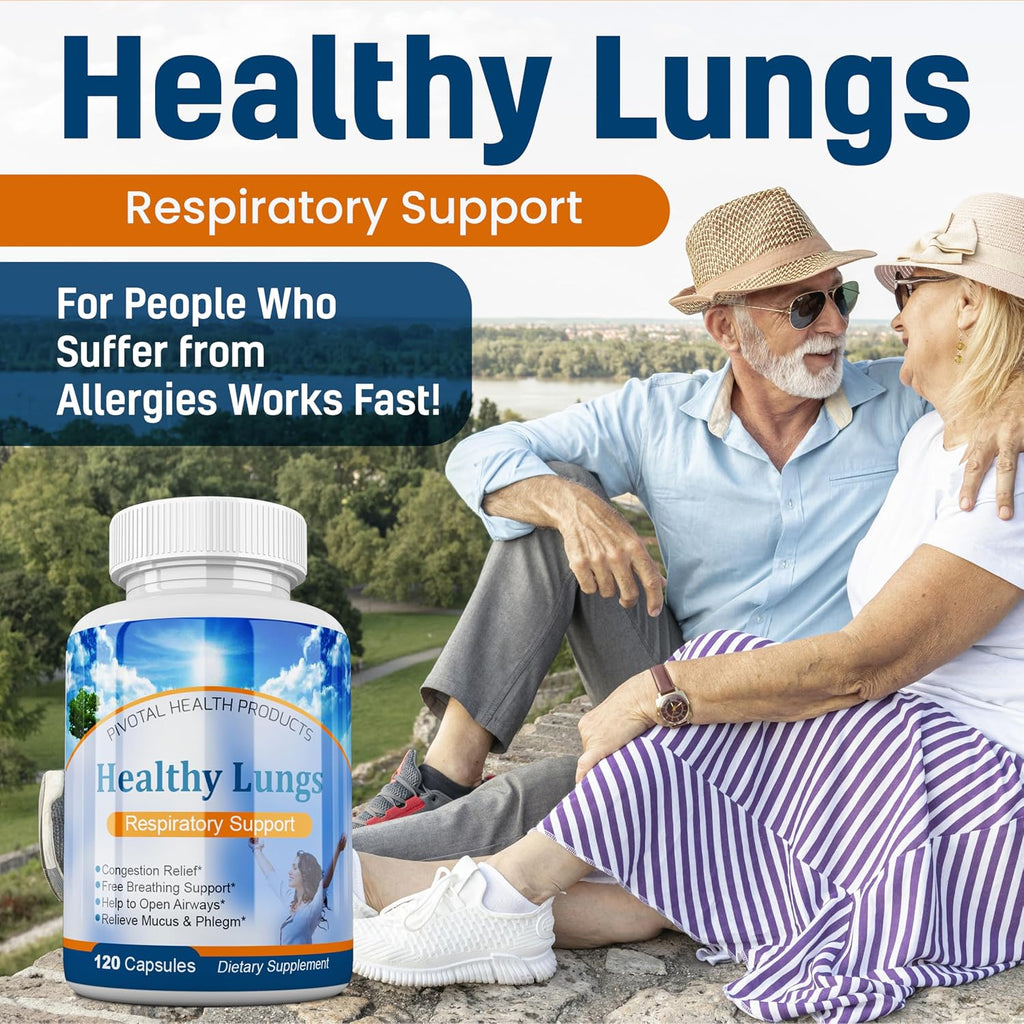 Healthy Lungs 120 Cápsulas - Suplemento para la Salud Pulmonar