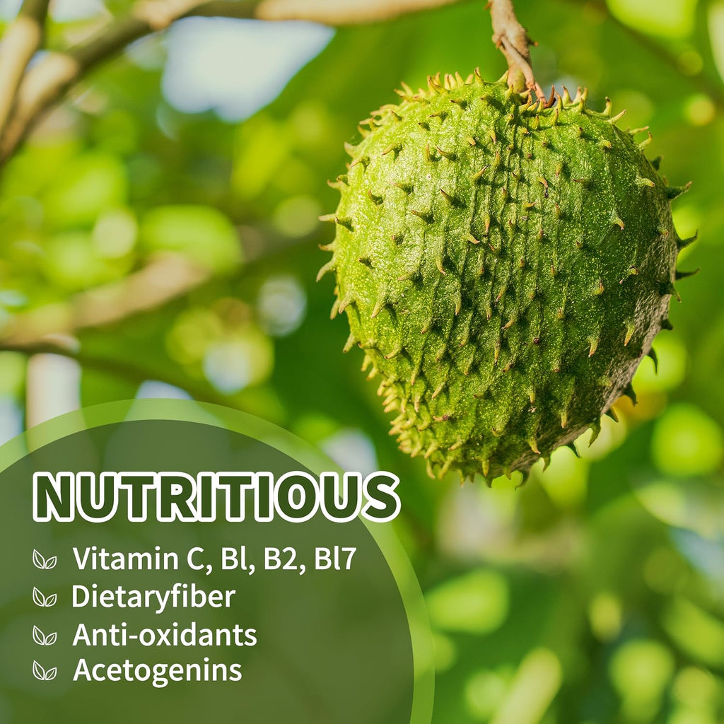 Gotas Líquidas de Graviola Orgánica 2000mg con Vitamina C
