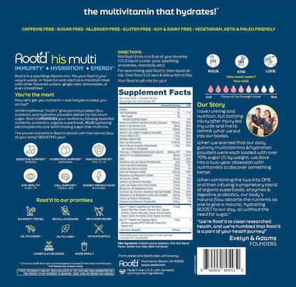 Root'd Multivitamin Powder for Men - 24 – Digestión saludable: Los probióticos y enzimas incluidas favorecen una – Image 3