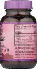 BlueBonnet Nutrition Masticables Earth Sweet, Metilcobalamina CellularActive, Frambuesa, 5,000 mcg, 60 Tabletas Masticables