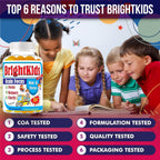 BrightKids Focus Gummies for Kids & Teens - Omega 3 DHA, Memory & Concentration