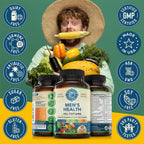 Whole World Wellness Multivitamínico Diario para Hombres - 30+ Nutrientes, Energía y Rendimiento