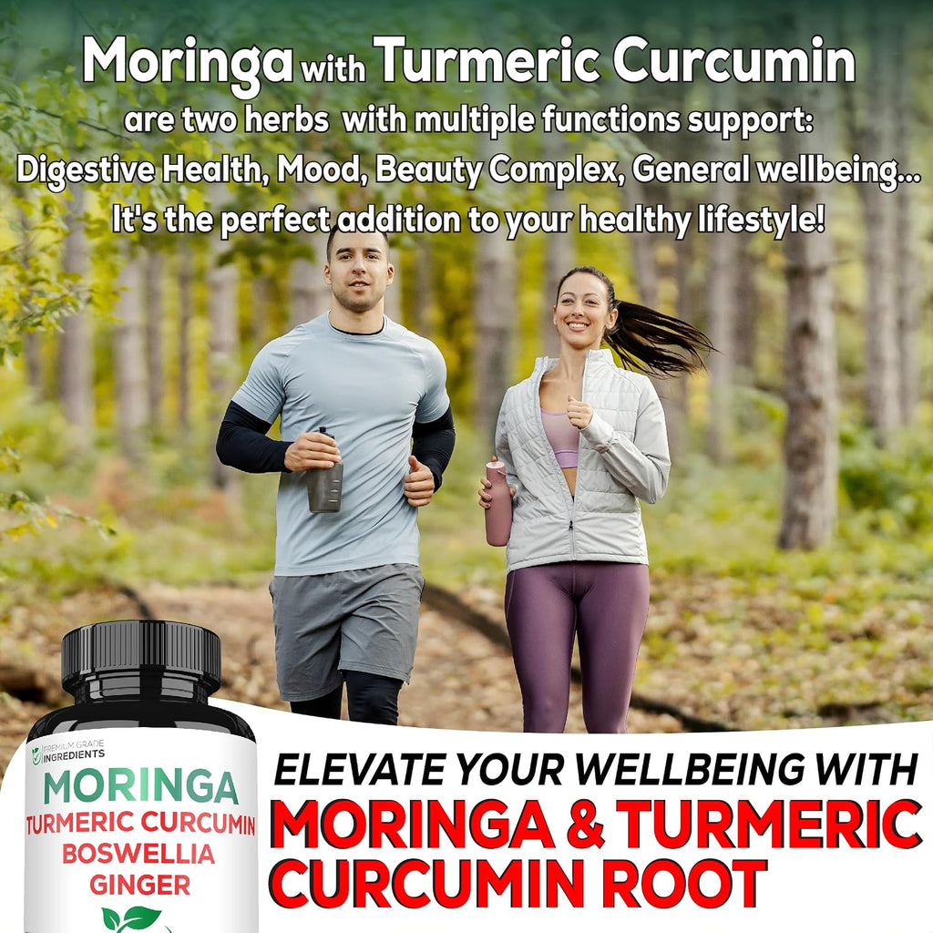 Satoomi 9in1 Cápsulas de Moringa - Complejo de 9 Ingredientes Naturales (60 Cápsulas)
