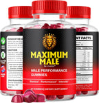 Maximum Male Gummies (3 Pack) - 180 Gomitas para 3 Meses
