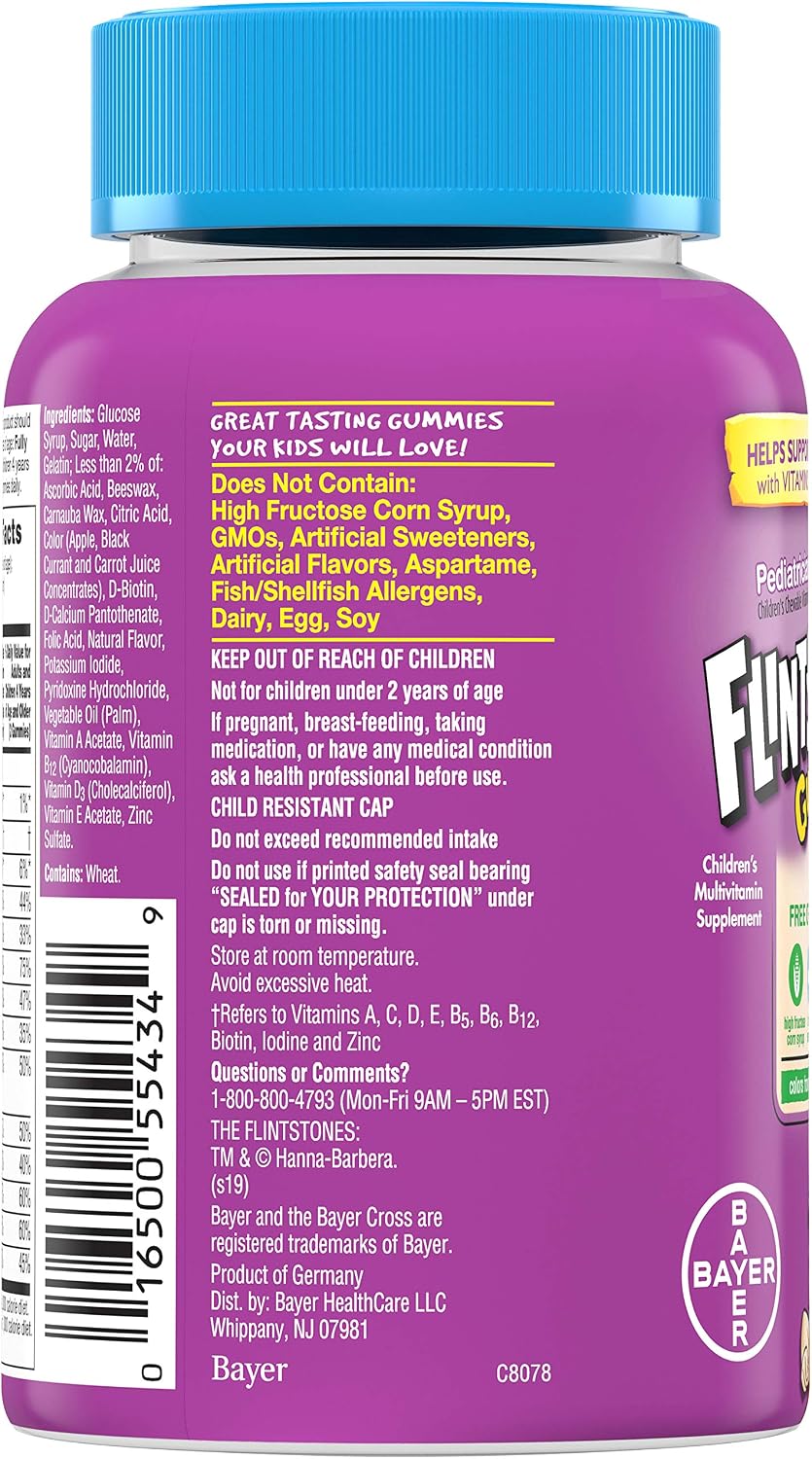 Flintstones Gummies Complete Multivitamínico Infantil, 70 Gominolas (Pack de 2)