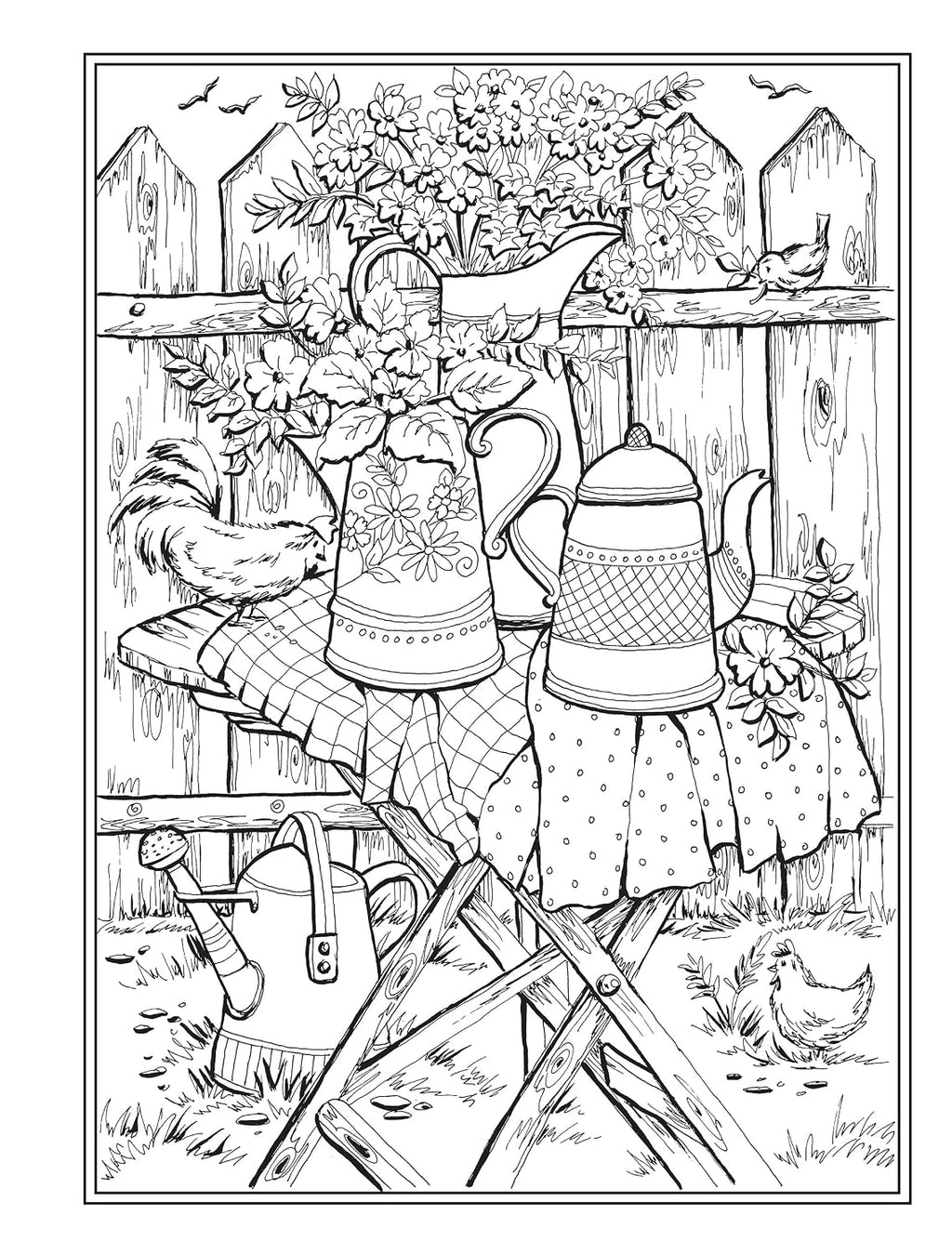 Creative Haven Country Charm: Adult Coloring Book