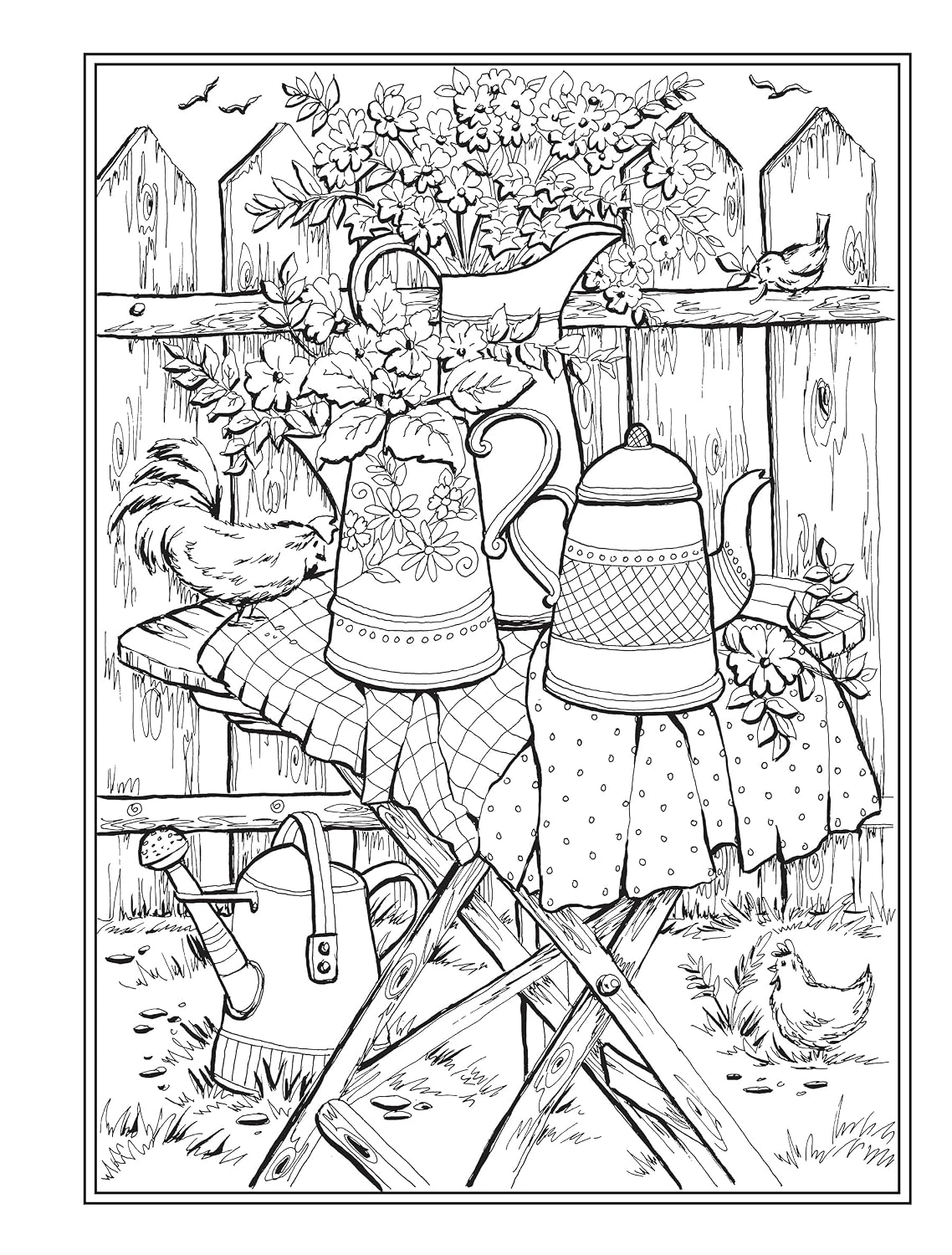 Creative Haven Country Charm: Adult Coloring Book